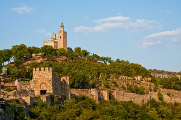 Tsarevets fort in Veliko Turnovo, Bulgaria.