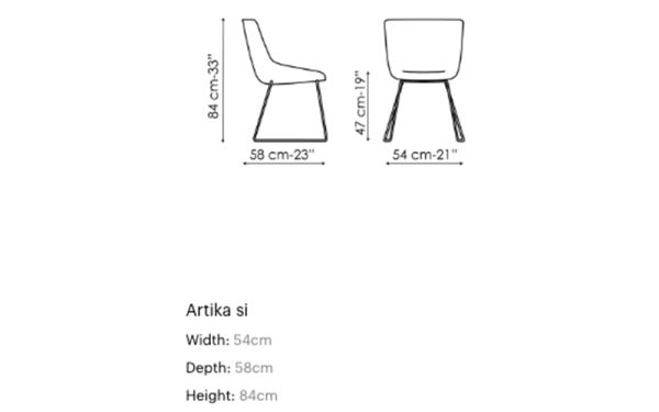 Италиански трапезарен стол ARTIKA SI от италианския производител BONALDO