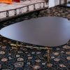 Ниска маса с дървен плот и златна основа Samarcanda от италианския производител ETRO Home Interiors