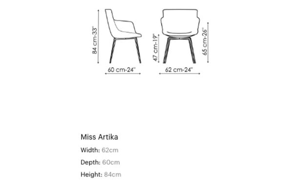 Италиански трапезарен стол MISS ARTIKA от италианския производител BONALDO