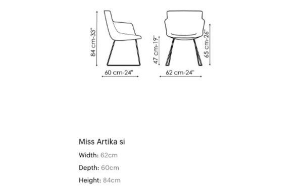 Италиански трапезарен стол MISS ARTIKA SI от италианския производител BONALDO