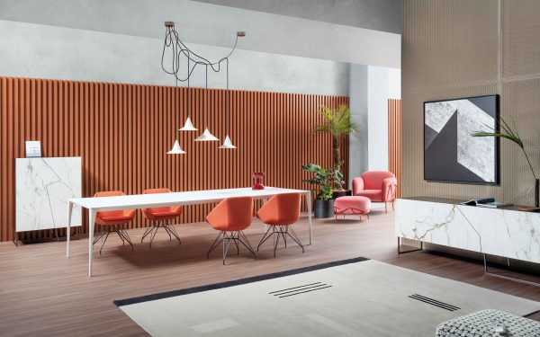 Италиански трапезарен стол STONE METAL от италианския производител BONALDO