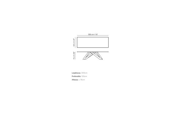 Трапезарна маса BIG TABLE от италианския производител BONALDO