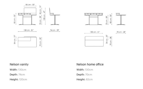 Home office бюро NELSON HOME OFFICE от италианския производител BONALDO