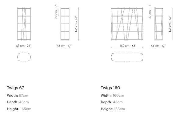 Библиотека TWIGS от италианския производител BONALDO