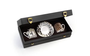Подаръчен комплект за кафе Dakar Gabon, Сет от 4 части Roberto Cavalli Home Luxury Tableware - Stolbg.com