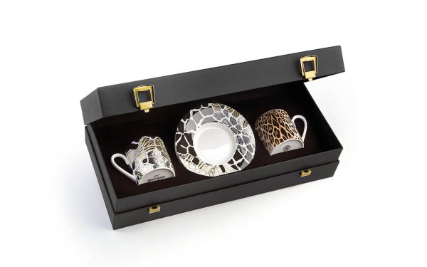 Подаръчен комплект за кафе Dakar Gabon, Сет от 4 части Roberto Cavalli Home Luxury Tableware - Stolbg.com