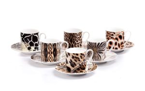 Подаръчен комплект за кафе Africa, Сет от 12 части Roberto Cavalli Home Luxury Tableware - Stolbg.com