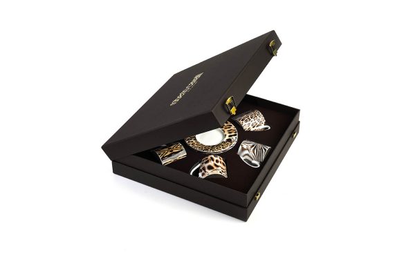 Подаръчен комплект за кафе Africa, Сет от 12 части Roberto Cavalli Home Luxury Tableware - Stolbg.com