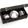 Подаръчен комплект за кафе Flowers CE, Сет от 4 части Roberto Cavalli Home Luxury Tableware - Stolbg.com