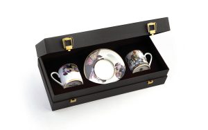Подаръчен комплект за кафе Flowers CE, Сет от 4 части Roberto Cavalli Home Luxury Tableware - Stolbg.com