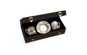 Подаръчен комплект за кафе Flowers FB, Сет от 4 части Roberto Cavalli Home Luxury Tableware - Stolbg.com