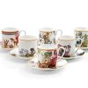 Подаръчен комплект за кафе Flowers, Сет от 12 части Roberto Cavalli Home Luxury Tableware - Stolbg.com