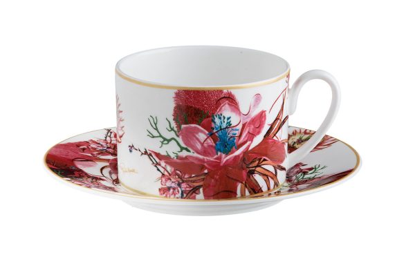 Подаръчен комплект за чай Flowers, Сет от 4 части Roberto Cavalli Home Luxury Tableware - Stolbg.com