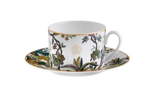 Подаръчен комплект за чай Flowers, Сет от 4 части Roberto Cavalli Home Luxury Tableware - Stolbg.com