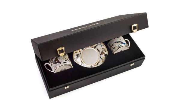 Подаръчен комплект за чай Gargen's Birds, Сет от 4 части Roberto Cavalli Home Luxury Tableware - Stolbg.com