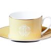 Подаръчен комплект за чай Lizzard Gold, Сет от 4 части Roberto Cavalli Home Luxury Tableware - Stolbg.com