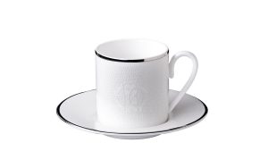 Чаша за кафе с чинийка Lizzard Platin Roberto Cavalli Home Luxury Tableware - Stolbg.com