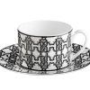 Подаръчен комплект за чай Monogram Black, Сет от 4 части Roberto Cavalli Home Luxury Tableware - 2 - Stolbg.com