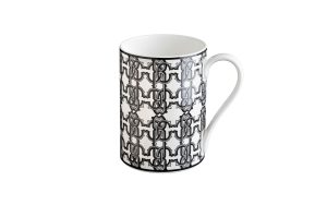 Порцеланова чаша/Мъг Monogram Black Roberto Cavalli Home Luxury Tableware - 1 - Stolbg.com