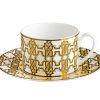 Подаръчен комплект за чай Monogram Gold, Сет от 12 части Roberto Cavalli Home Luxury Tableware - 2 - Stolbg.com