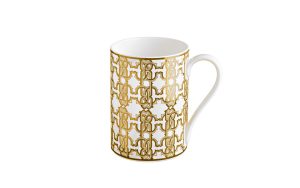 Порцеланова чаша/Мъг Monogram Gold Roberto Cavalli Home Luxury Tableware - 1 - Stolbg.com