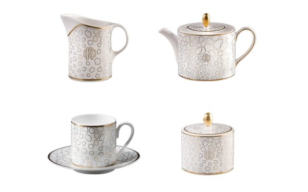 СЕРВИЗ ЗА КАФЕ GIRAFFA, СЕТ ОТ 15 ЧАСТИ Roberto Cavalli Home Luxury Tableware - Stolbg.com
