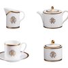 СЕРВИЗ ЗА КАФЕ SILK GOLD, СЕТ ОТ 15 ЧАСТИ Roberto Cavalli Home Luxury Tableware - Stolbg.com