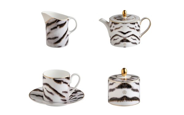 СЕРВИЗ ЗА КАФЕ TIGER, СЕТ ОТ 15 ЧАСТИ Roberto Cavalli Home Luxury Tableware - Stolbg.com