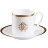 Подаръчен комплект за кафе Silk Gold, Сет от 4 части Roberto Cavalli Home Luxury Tableware - Stolbg.com