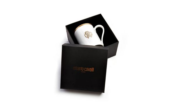 Порцеланова чаша/Мъг Silk Gold Roberto Cavalli Home Luxury Tableware - Stolbg.com