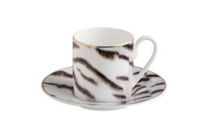 Чаша за кафе с чинийка Tiger Roberto Cavalli Home Luxury Tableware - Stolbg.com