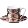 Чаша за кафе с чинийка Tigress Gold Roberto Cavalli Home Luxury Tableware - Stolbg.com