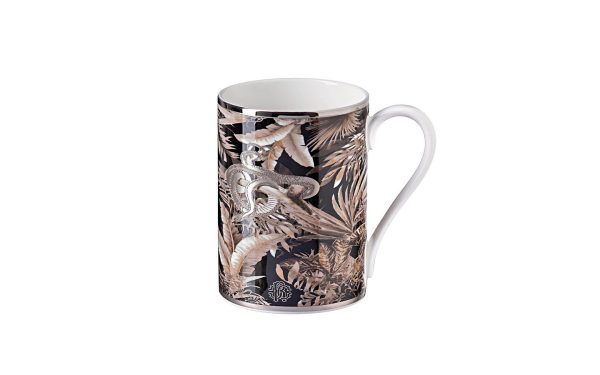 Порцеланова чаша/Мъг Tropical Jungle Black - Limited Edition Roberto Cavalli Home Luxury Tableware - Stolbg.com