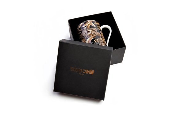 Порцеланова чаша/Мъг Tropical Jungle Black - Limited Edition Roberto Cavalli Home Luxury Tableware - Stolbg.com