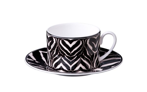 Подаръчен комплект за чай Zebra, Сет от 4 части Roberto Cavalli Home Luxury Tableware - Stolbg.com