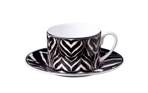 Чаша за чай с чинийка Zebra Roberto Cavalli Home Luxury Tableware - Stolbg.com