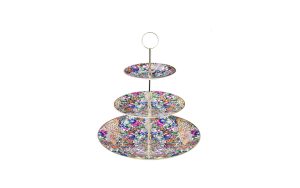 Поднос на три нива Golden Flowers Roberto Cavalli Home Luxury Tableware - Stolbg.com