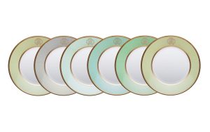 Сет от 6 дълбоки чинии 22 см Lizzard Sunrise Roberto Cavalli Home Luxury Tableware - Stolbg.com