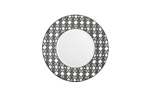 Чиния 27,5 см Monogram Black Roberto Cavalli Home Luxury Tableware - Stolbg.com