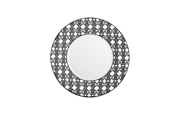 Чиния 27,5 см Monogram Black Roberto Cavalli Home Luxury Tableware - Stolbg.com