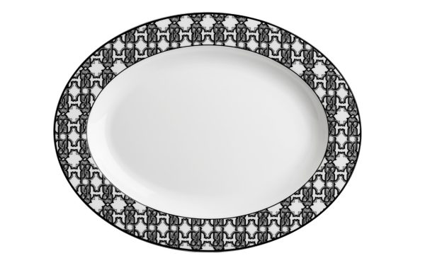 Плато Monogram Black Roberto Cavalli Home Luxury Tableware - Stolbg.com