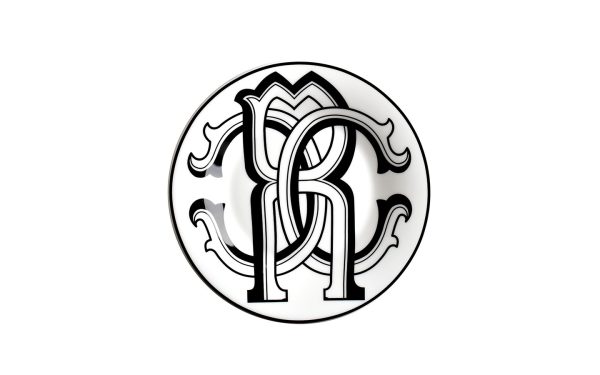 Сет от 2 чинии 15,5 см Monogram Black Roberto Cavalli Home Luxury Tableware - 2 - Stolbg.com