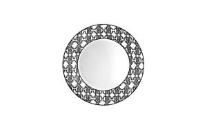 Дълбока чиния 22 см Monogram Black Roberto Cavalli Home Luxury Tableware - Stolbg.com