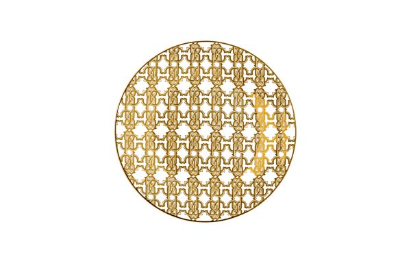 Чиния 21,5 см Monogram Gold Roberto Cavalli Home Luxury Tableware - 3 - Stolbg.com
