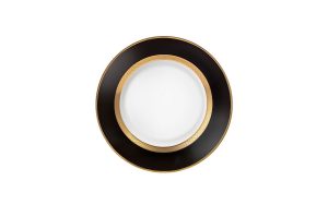 Дълбока чиния 22 см Python Black Roberto Cavalli Home Luxury Tableware - Stolbg.com