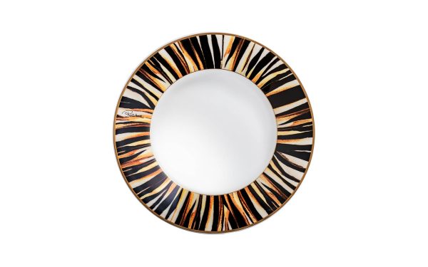 Сет от 2 дълбоки чинии 22 см Ray of Gold Roberto Cavalli Home Luxury Tableware - Stolbg.com