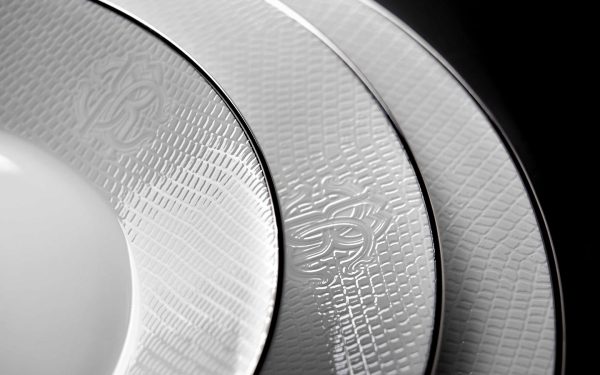СЕРВИЗ LIZZARD PLATIN, СЕТ ОТ 41 ЧАСТИ Roberto Cavalli Home Luxury Tableware - Stolbg.com