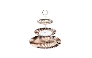 Поднос на три нива Tigress Gold Roberto Cavalli Home Luxury Tableware - Stolbg.com