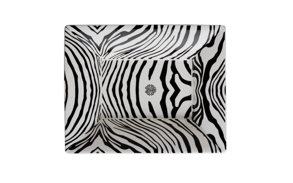 Vide Poche Grande Zebrage Roberto Cavalli Home Luxury Tableware - Stolbg.com